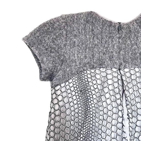 ValMax girls silver metallic mesh overlay party dress size 7 - Picture 9 of 9